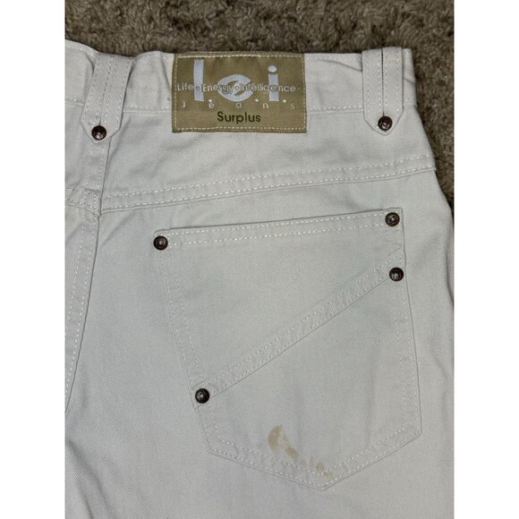 L.E.I. Vintage Cream White Shorts Mid Rise Y2k 90s Basic Casual Sz 28” - Picture 4 of 9